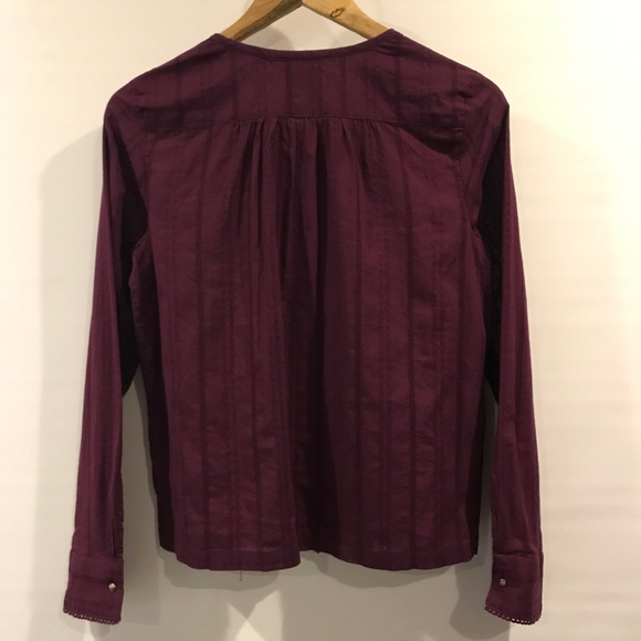 🚌 Anthropologie | Maeve pintuck poet top XS - Picture 3 of 5